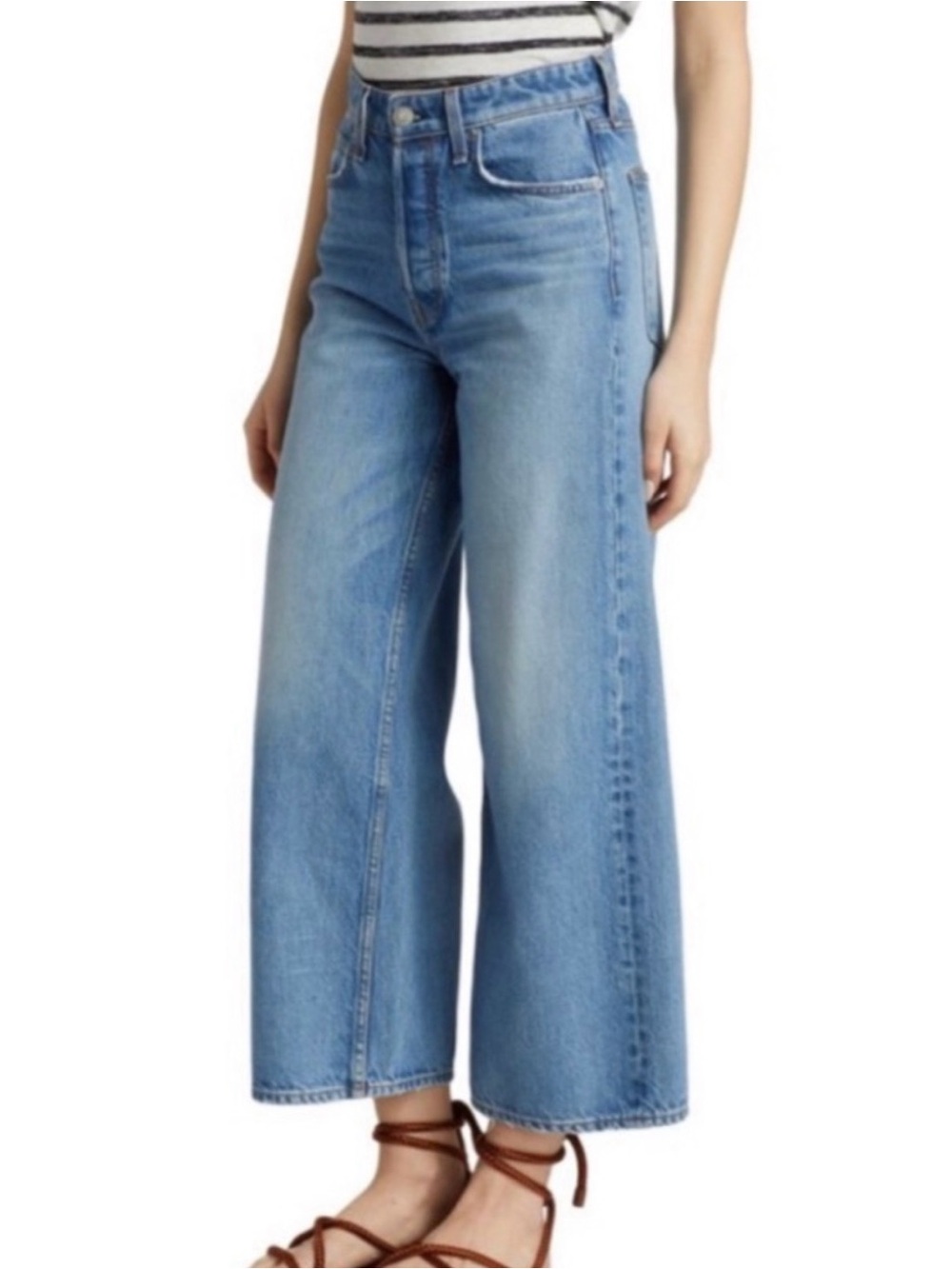 rag & bone Maya High Rise Ankle Wide-Leg Jeans
